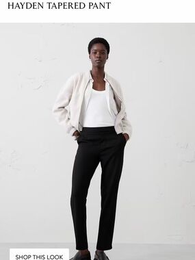 Hayden Black Tapered Trousers